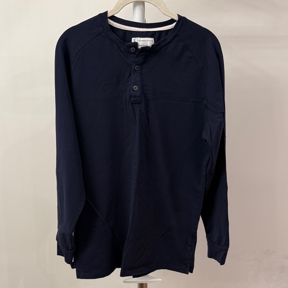 Classic Navy Long Sleeve Henley